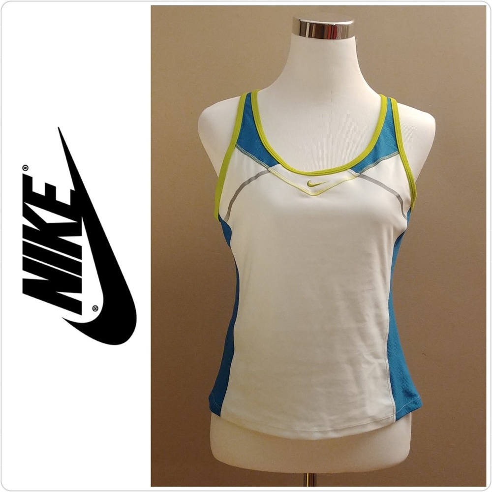 🔴$5 Nike FitDry Blue and Green Tank
